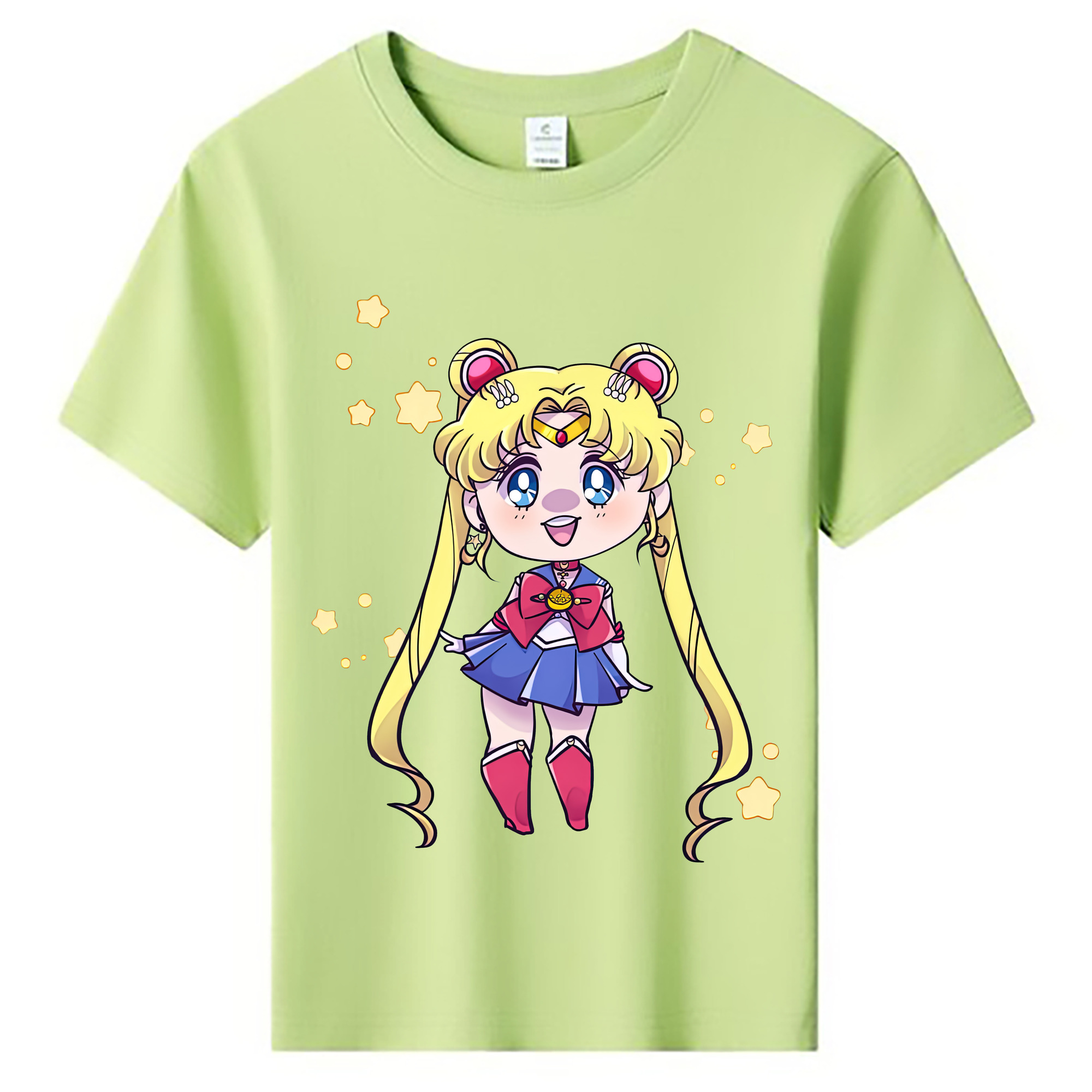 （画像用） 美少女戦士セーラームーン 月野 うさぎ つきの うさぎ Sailor Moon Tsukino Usagi 綿100％キッズTシャツ（フロントプリント）